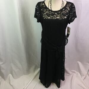 Perceptions New York Lace Dress Black Small